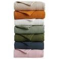 thumbnail image 1 of 100% Cotton Waffle Weave Queen Bed Blanket | Sage Waffle Knit Blanket | Ultra-Soft, All Season Textured Blankets & Throws for Bed, Couch, or Chair (Full/Queen, Sage), 1 of 6