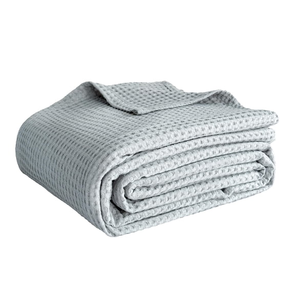 100% Cotton Waffle Weave Throw Blanket 40"x50", Soft Lightweight Breathable Cozy Washed, Layer Blanket for Couch Bed Sofa, Farmhouse Home Decor for Adults All-Season, Rust Orange