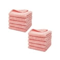 thumbnail image 1 of 100% Cotton Washcloth Set – Soft, Absorbent Face Towels for Bathroom & Gym Use – Reusable, Durable, Machine Washable Wash Cloths -pink, 25*25cm, Pack of 2, 1 of 6
