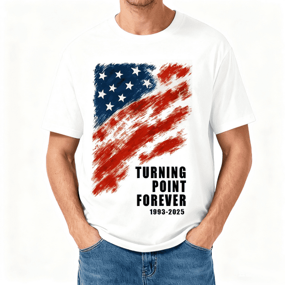 100 Cotton White T-Shirt This is the Turning Point Short Sleeve Fashion Loose Casual Short TShirt Round Neck Casual Tops