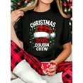 thumbnail image 1 of 100% Cotton Women T-Shirt Merry Christmas Cousin Crew 2025 Family Matching Xmas 2025 T-Shirt, 1 of 7