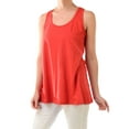 thumbnail image 1 of 100% Cotton Women's Loose Fit Jersey Tank Top, Raspberry L, 1 Count, 1 Pack, 1 of 1