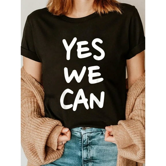 100% Cotton Yes We Can T-Shirt
