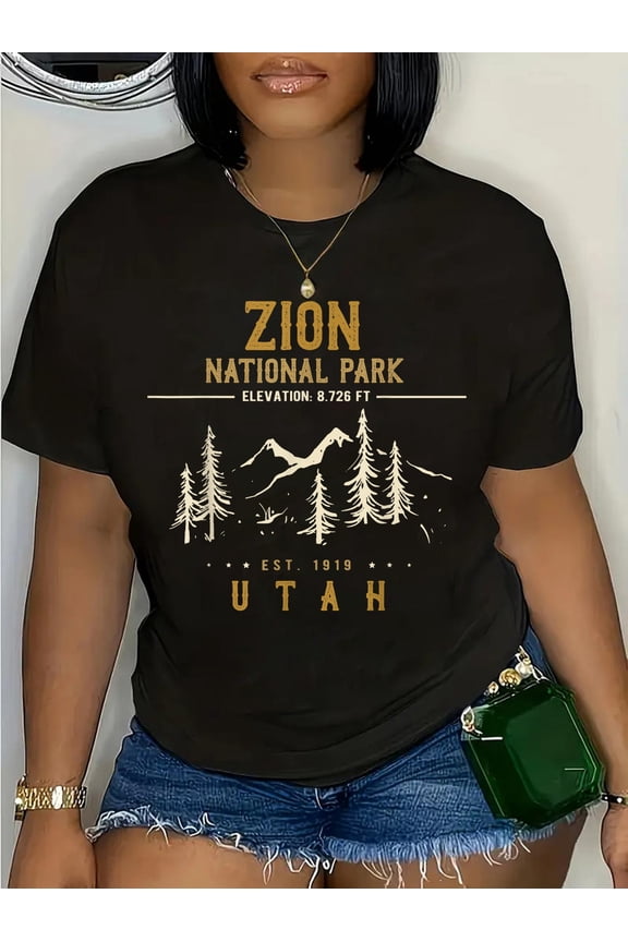 100% Cotton Zion National Park Shirt, US Nationalpark In Utah T-Shirt