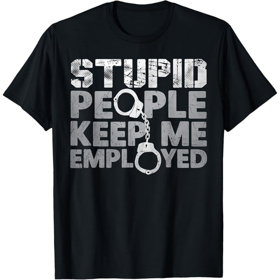 100% Cotton for Both Men and WomenCorrectional Officer - Stupid People Keep Me On Toes T-Shirt