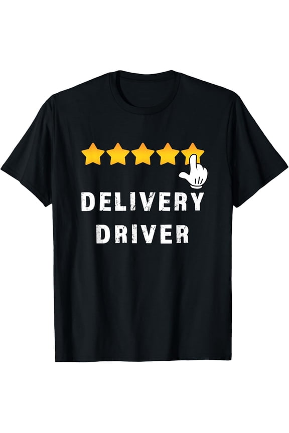 100% Cotton for Both Men and WomenDelivery Driver Five Star Food Dash Grub Grocery Deliveries T-Shirt