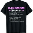 thumbnail image 1 of 100% Cotton for Both Men and WomenFunny Marching Band Music Fan Mom Music School Team T-Shirt, 1 of 6