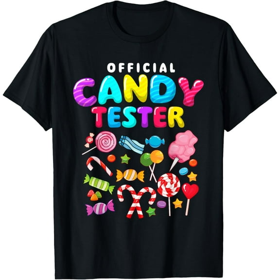100% Cotton for Both Men and WomenOfficial Candy Tester - Lollipop Candy Lovers Sweets T-Shirt