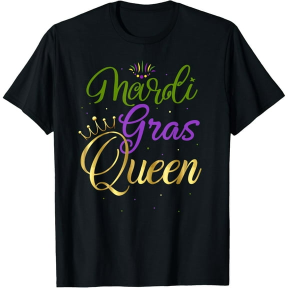 100% Cotton for Both Men and WomenParade Carnival Queen Costume Party Women Gift Mardi Gras T-Shirt