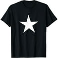 thumbnail image 1 of 100% Cotton for Both Men and WomenWhite Star on Front T-Shirt, 1 of 6