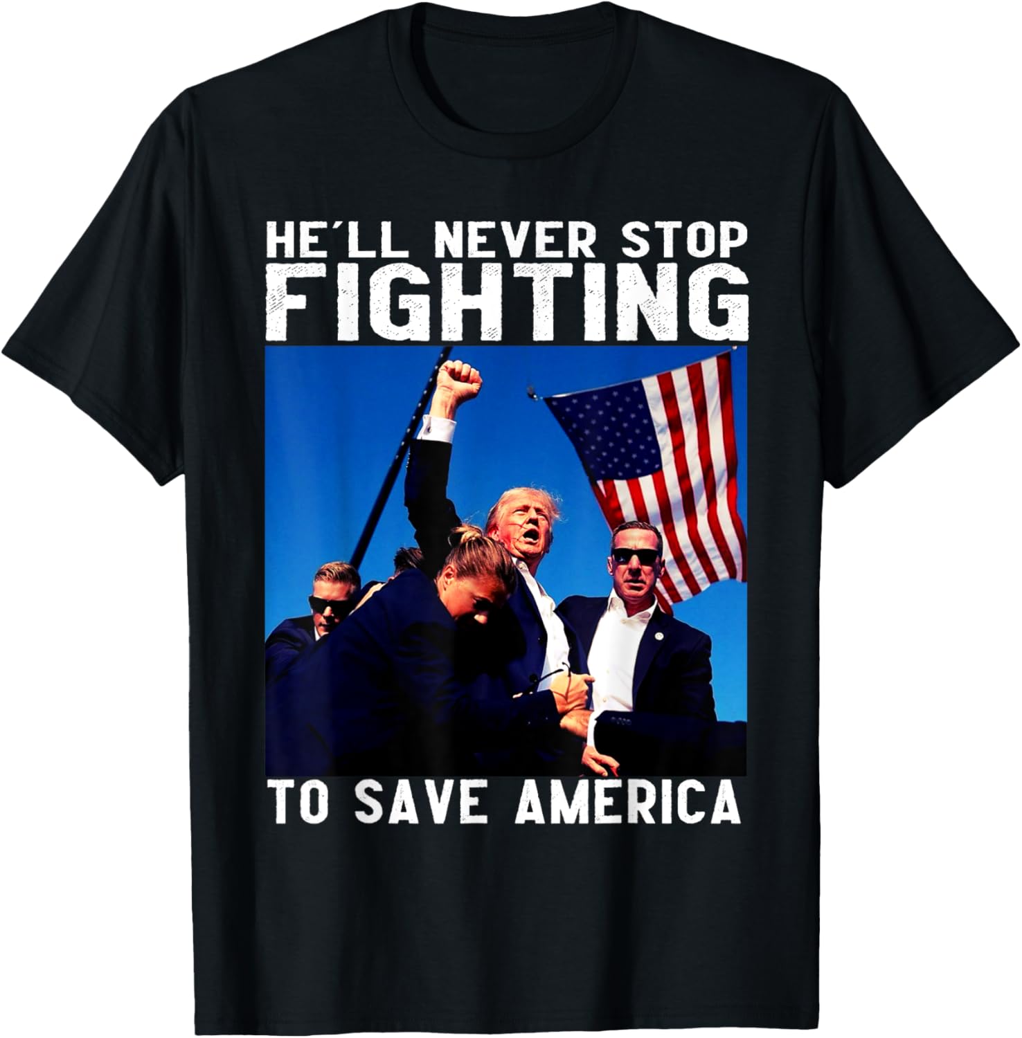100 Cotton funny donald trump he'll never_stop_fighting to save