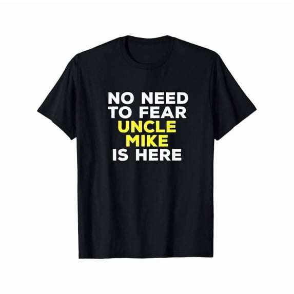 100% Cotton nice MIKE Funny Uncle T-Shirt Gift Family Mens Graphic Name T-Shirt Golf Gift T-Shirt For Men and Women