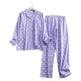 thumbnail image 1 of 100% Cotton women's Pajama set, Flannel Pajama set, sleepwear loung wear Printed, 1 of 7