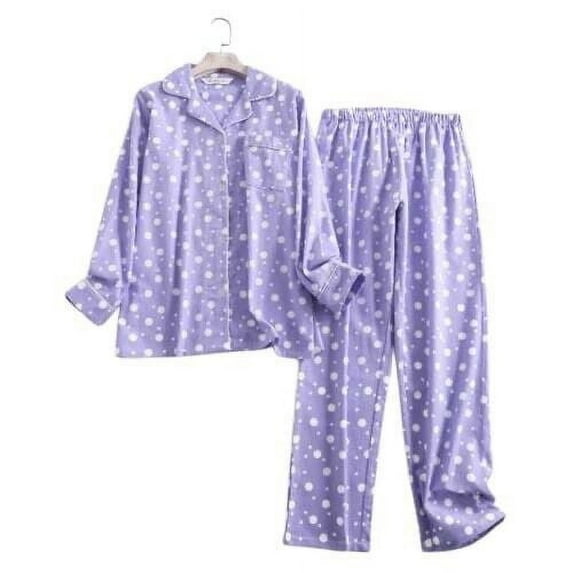 100% Cotton women's Pajama set, Flannel Pajama set, sleepwear loung wear Printed