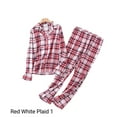 thumbnail image 1 of 100% Cotton women's Pajama set, Plaid Pajama, Flannel Pajama set, Buffalo plaid, 1 of 2
