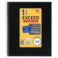 thumbnail image 1 of 100 Count 1 Subject Black Exceed Notebook, 11" x 9", College Ruled, 1 of 10