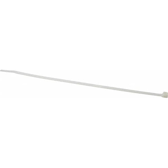 (100 Count) 14" Off-White Nylon Standard Cable Ties, 120 Lb Tensile Strength