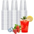 thumbnail image 1 of 100 Count - 16 Ounce Plastic Cups, Ice Coffee Cups To Go - Crystal Clear PET Party Cups, 1 of 4