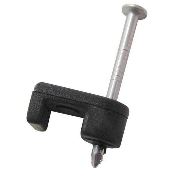 100 Count .19 in. Black Low Voltage Plastic Staples
