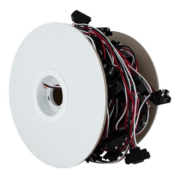 (100) Count 3-Prong Male Right Angle Bullet Plugs Wire Harness Roll. 12" Spacing