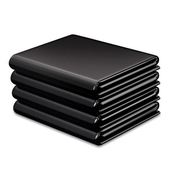 100 Count 55-60 Gallon Trash Bags, Sturdy & Tear-Resistant Commercial Can Liners 55 Gallon, Large Garbage Bags, Large Black Trash Bags for Commercial, Lawn and Leaf Bags