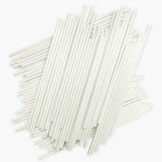 6 Inch 100 Pieces Acrylic Lollipop Sticks Clear Acrylic Rods for Cake  Chocolate Ice Cream, Reusable Sticks for Cake Topper 