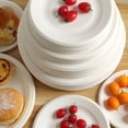 thumbnail image 1 of 100 Count 6 Inch Disposable Paper Trays, Environmentally Friendly Disposable Plates, 100 Pack For Everyday Meals Parties And Outdoor Events, 1 of 6