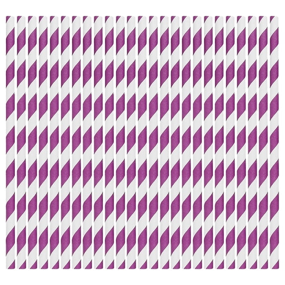 100-Count Biodegradable Paper Straws, 11 Assorted Striped Colors for Easter Parties, Cocktails & Crafts – 7.76'' FDA-Compliant, Hot/Cold Drink Safe H