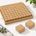Creasing Shipping Box 100 Count Brown Small Foldable Cardboard Gift Boxes for Crafts, Party ...