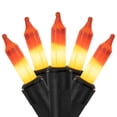 thumbnail image 1 of Northlight Candy Corn Halloween String Lights - Yellow and Orange - 20.5' Black Wire - 100ct, 1 of 5