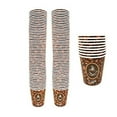thumbnail image 1 of 100 Count High Quality Disposable Paper Hot Coffee Cups, Perfect For Hot Drinks Tea & Coffee, Coffee Shops And Bars (10oz), 1 of 5