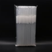 100 Count Individually Wrapped Disposable Plastic Drinking Straws, 12.5 Inches Long Coffee & Cocktail Flexible Stir Straws, for Bar Party Home Beverage Shop