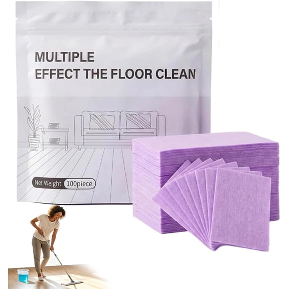 100 Count Multiple Effect The Floor Clean, Multi Effect Floor Cleaner, Multi-Surface Floor Cleaning Tablets for Hardwood, Tile, Laminate