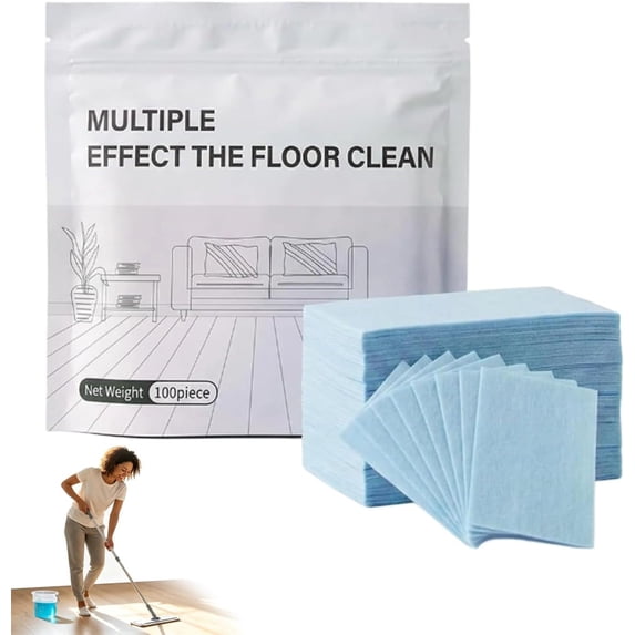 100 Count Multiple Effect The Floor Clean, Multi Effect Floor Cleaner, Multi-Surface Floor Cleaning Tablets for Hardwood, Tile, Laminate
