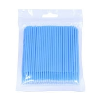 100 Count Multipurpose Disposable Micro Applicator Brush Bendable Makeup Tool for Eyelash Extensions and Precision Beauty Applications