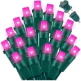 thumbnail image 1 of 100 Count Pink- String Lights - 21.6FT LED Christmas Lights, Mini led Lights for Indoor Outdoor Home Holiday Party Wedding Independence Day Decoration, 1 of 1