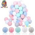 thumbnail image 1 of 100PCS Kids Ball Colorful Fun Plastic Ball Pit Balls for Babies Kids Children Birthday Parties Events Playground Games Pool Tent Ocean Swim Toys Ball Packing in Bag, 5.5CM, 1 of 8
