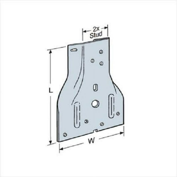 Simpson Strong-Tie Stud Plate SP1 - Nail Plate for Wood Stud - 100 Count