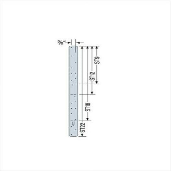 100 Count Simpson Strong-Tie ST12-12-Inch 15 Ga. Strap Tie