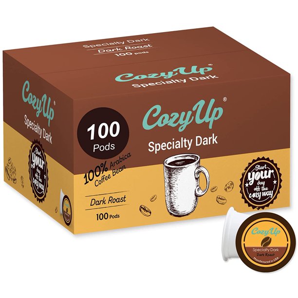  100Count Specialty Dark SingleServe Coffee Pods Compatible with