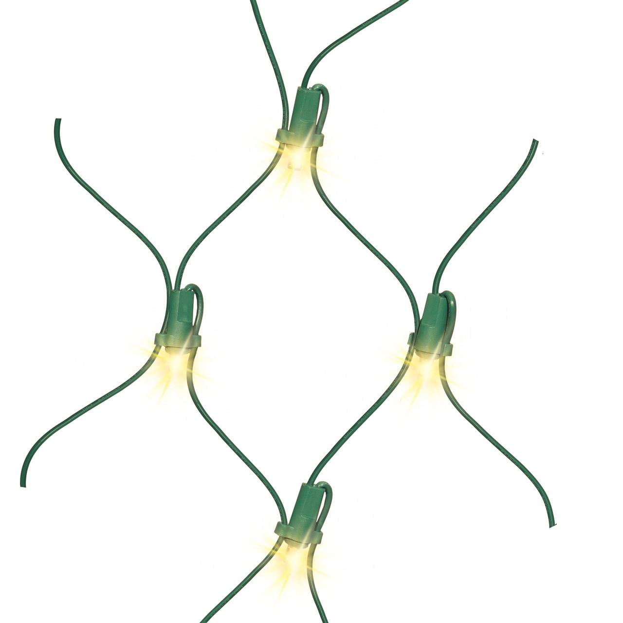 100Count Warm White LED Christmas Tree Trunk Net Lights, 6 ft, by