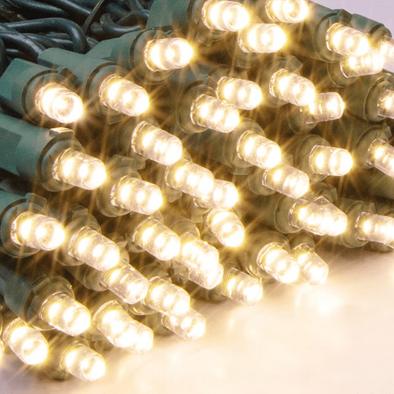 100-Count Warm White LED String Lights - 21.6FT Mini Lights for Indoor Home, Holiday, Party, Wedding & Celebration Decor