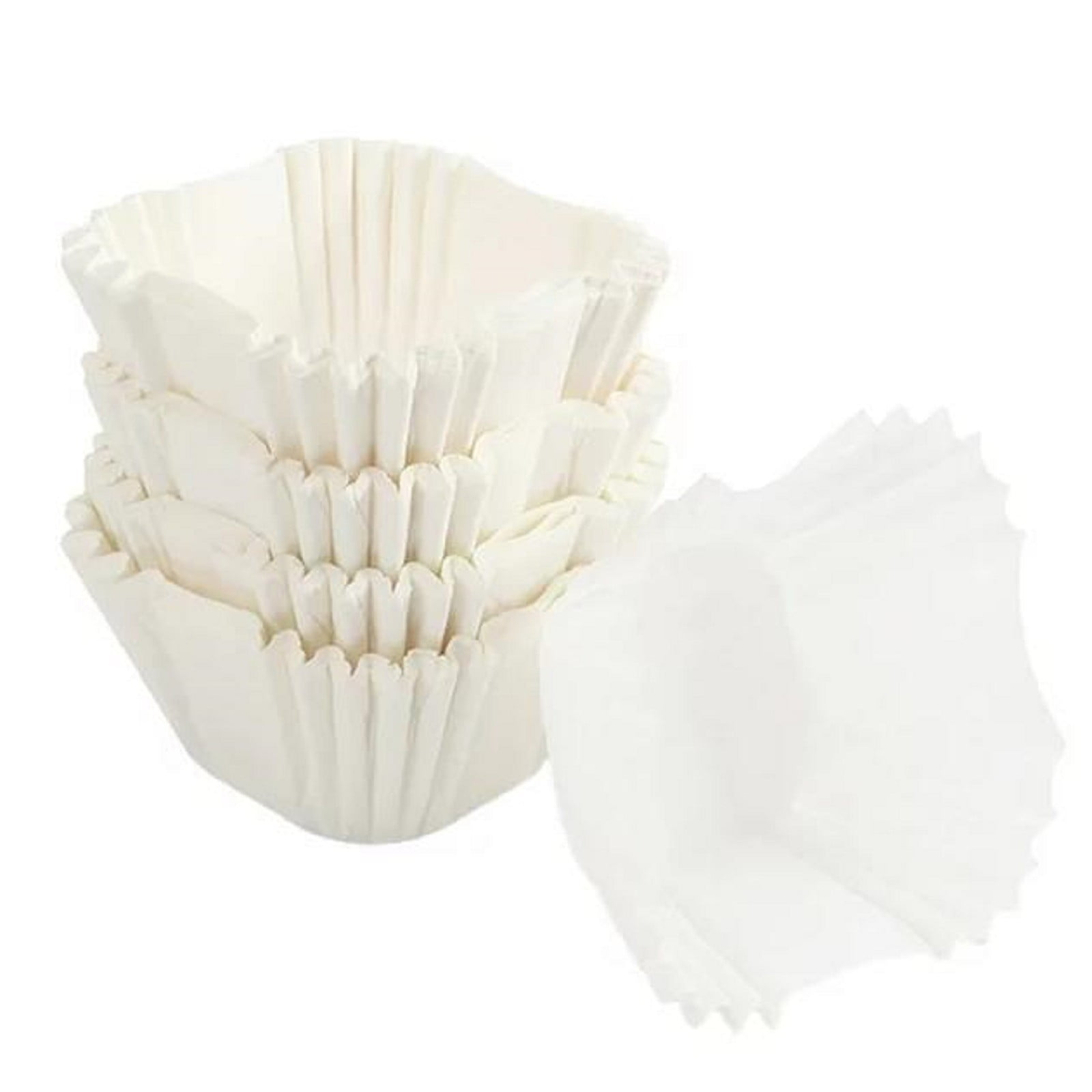100 Count White Square Paper Cupcake Liners