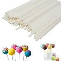 200Pcs Lollipop Sticks, TRIANU White Paper Lollipop Sticks Lollipop Treat  Sticks Sucker Stick for Chocolate, Cake Topper, Rainbow Candy, Cake  Pops(3.5mm x 100mm) 