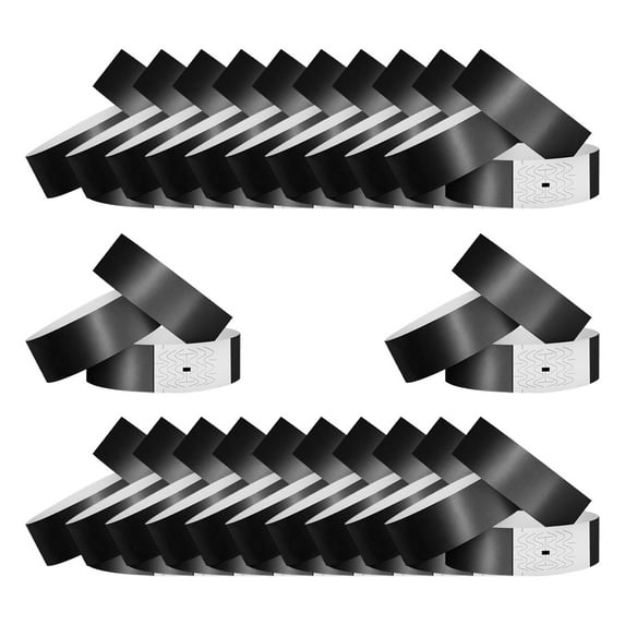 100 Count Wrist Band ID Strap Disposable Synthetic Paper for Hospital Parties Nightclub Entry Management