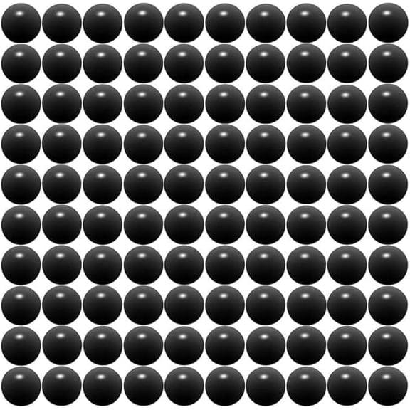 100 Count X 0.43 Cal. 2 Grams Each PVC/Steel Riot Balls Self Defense Less Lethal Practice Paintball Black
