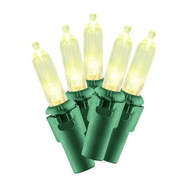 100 Count warm white LED random twinkle mini string lights, by Holiday