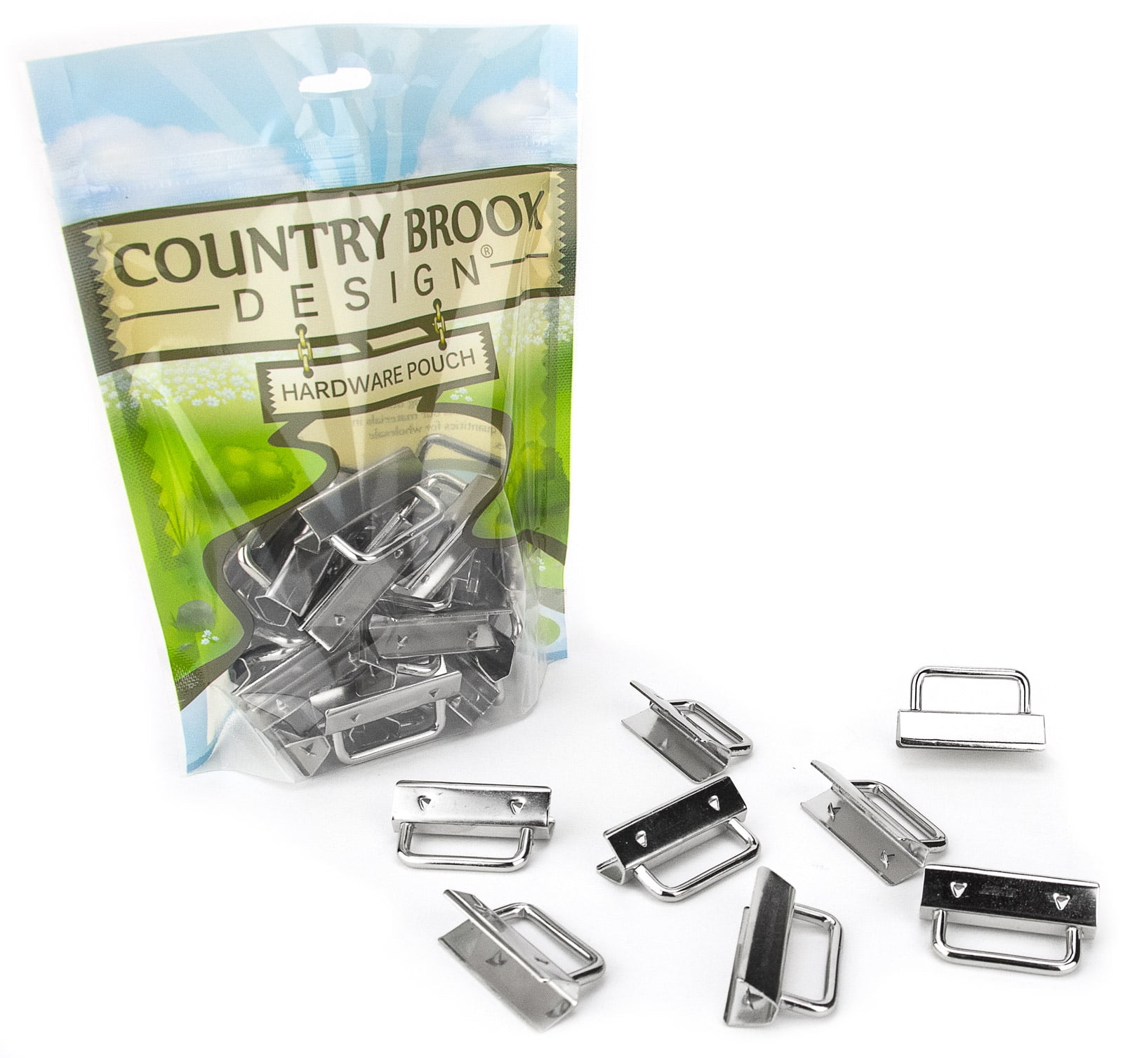 100 - Country Brook Design® 1 1/2 inch Wristlet Key Chain Fob Hardware