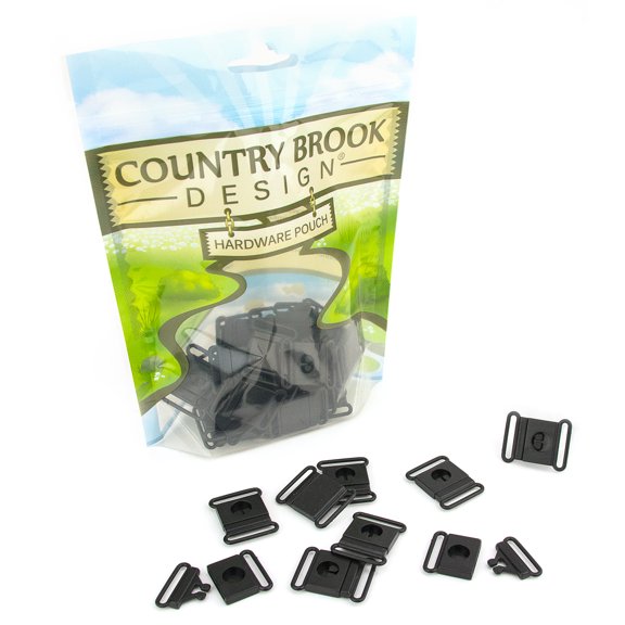 100 - Country Brook Design® 1 inch Breakaway Center Release Plastic Buckle