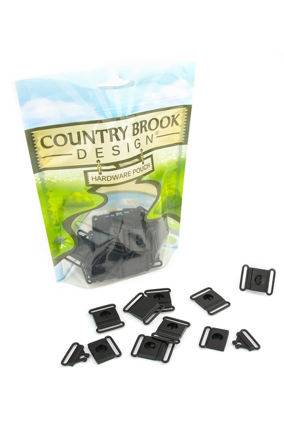 100 - Country Brook Design® 1 inch Breakaway Center Release Plastic Buckle